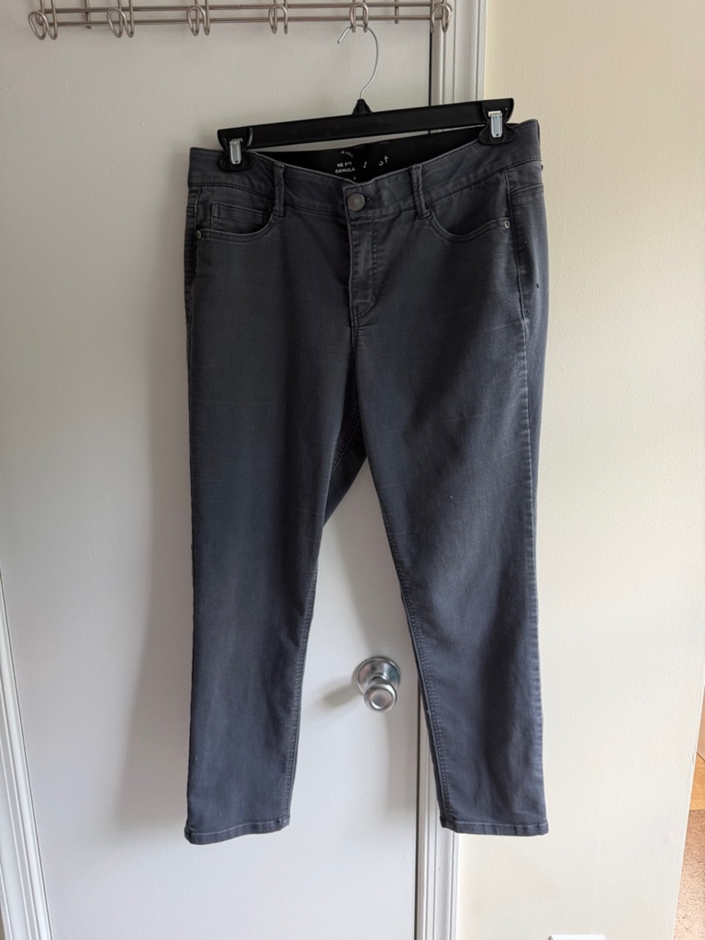 Westbound Charcoal Straight Leg Pants